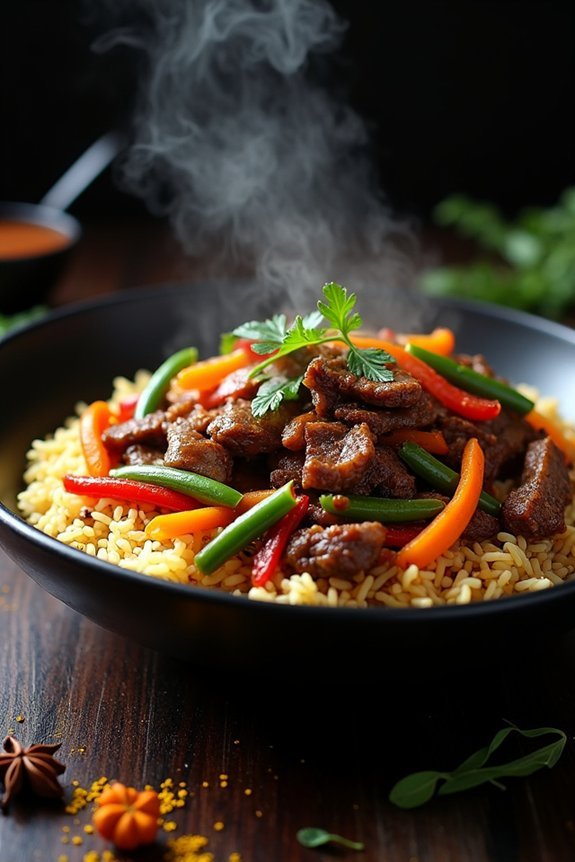 aromatic beef stir fry