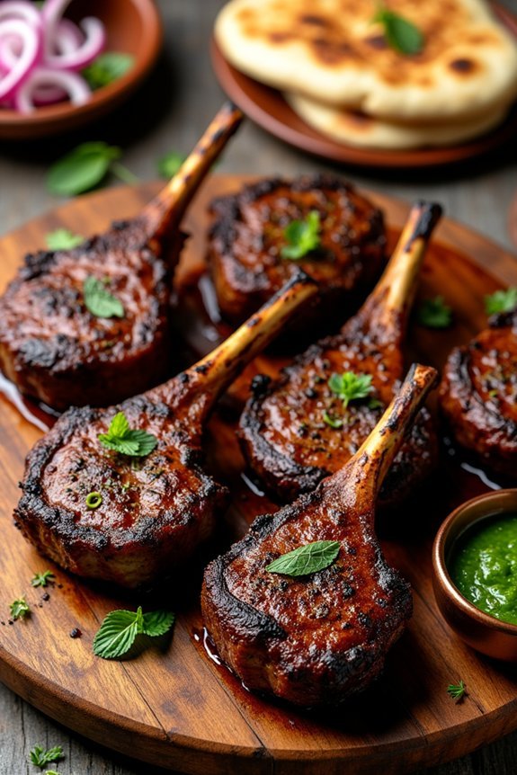 aromatic spiced lamb chops