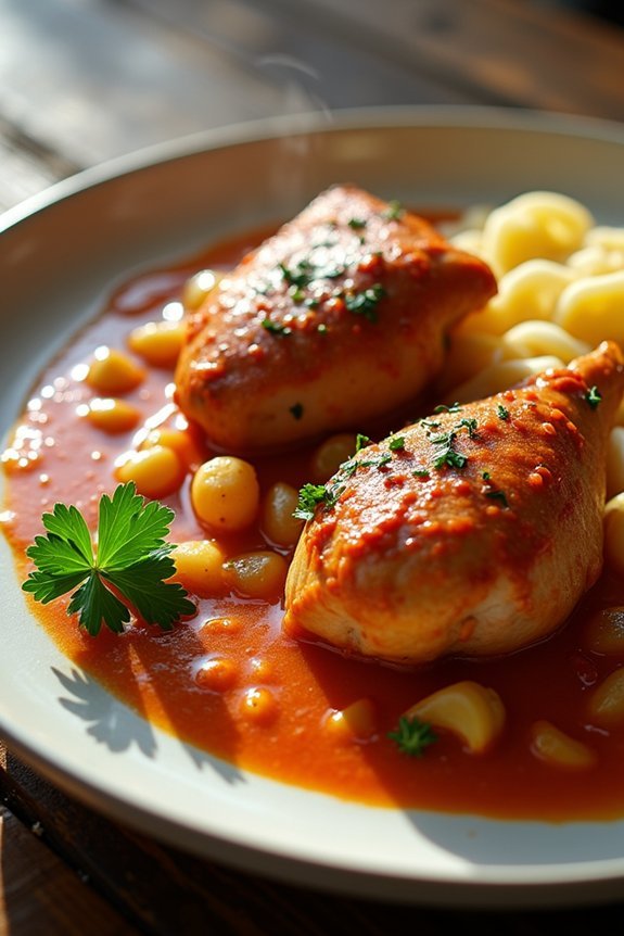 authentic hungarian chicken paprikash