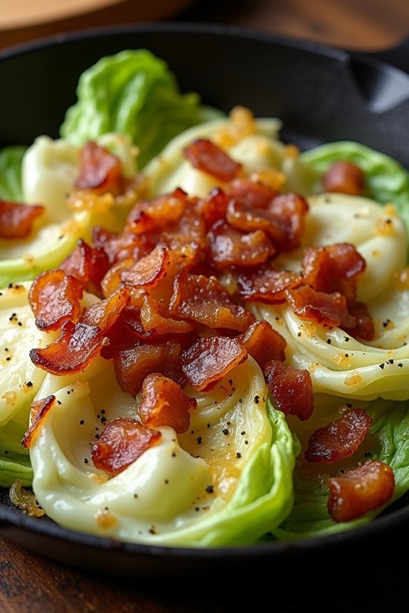 bacon and cabbage skillet