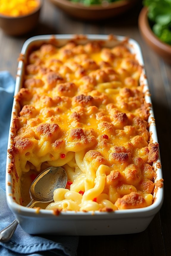 cheesy homemade macaroni casserole