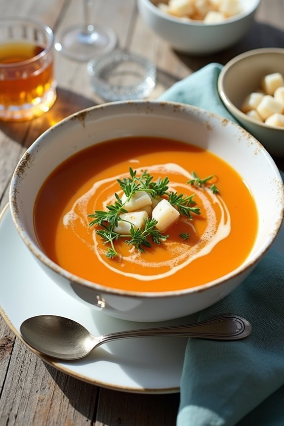 coastal luxury crab soup