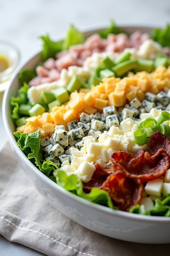 cobb salad presentation tips