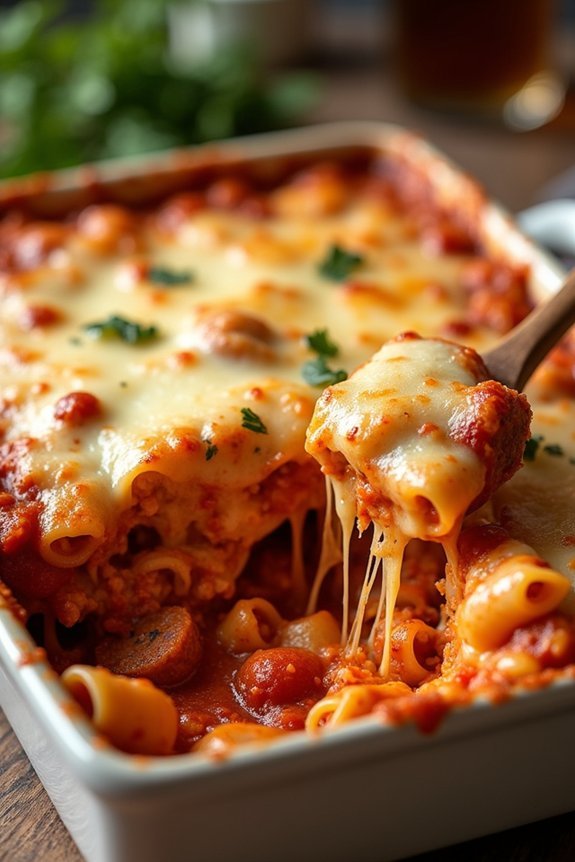 comfort food baked ziti
