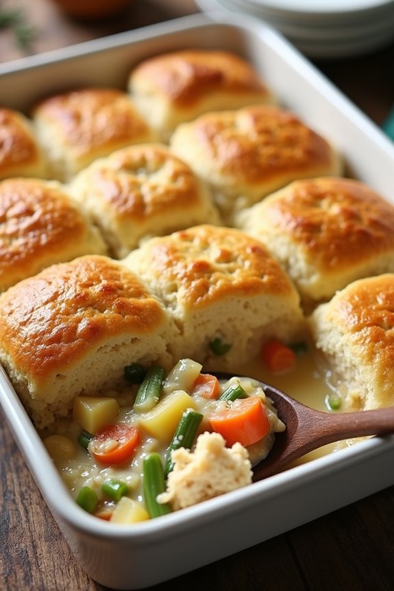 comfort food chicken biscuits