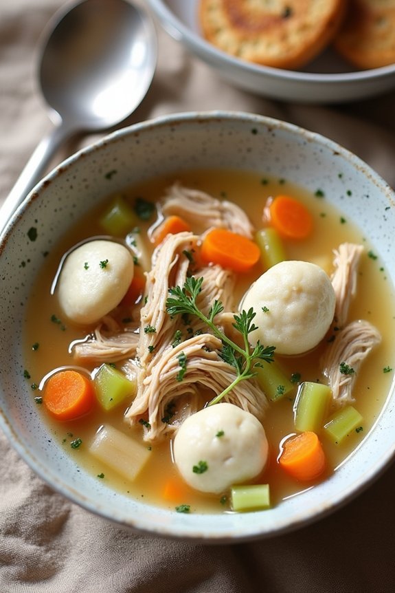 comforting chicken and dumplings