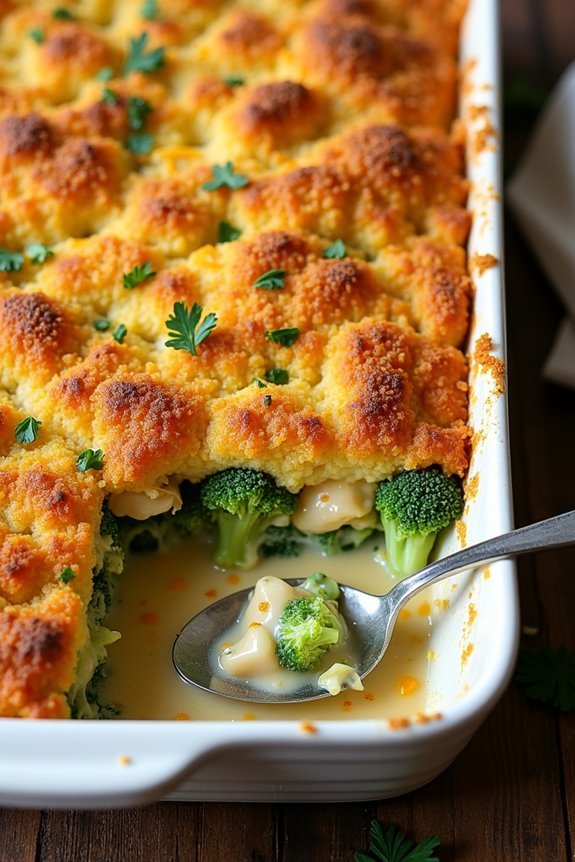 comforting chicken broccoli casserole