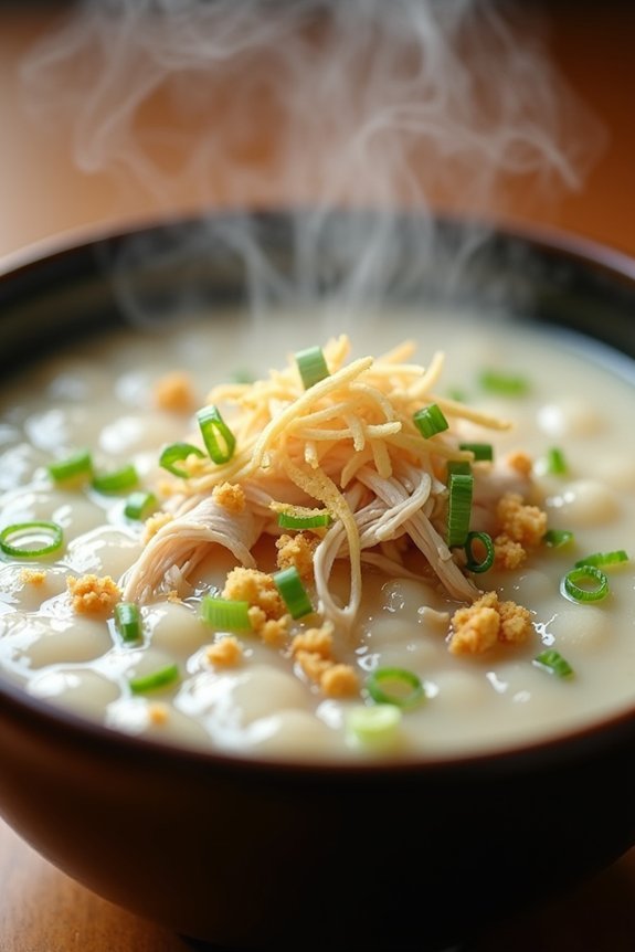 comforting chicken rice porridge