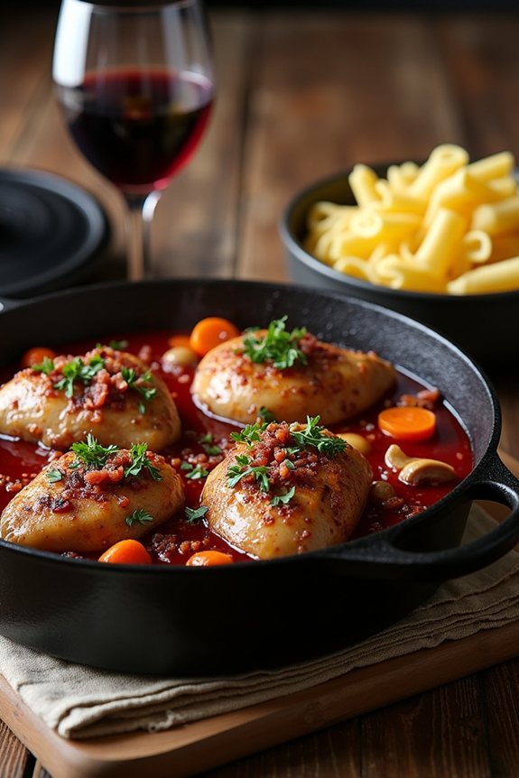 comforting french coq au vin