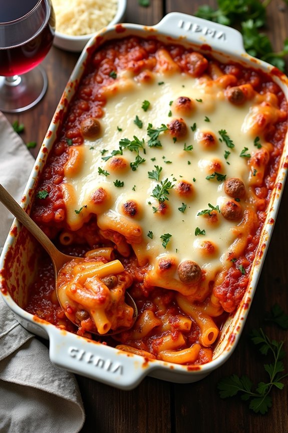 comforting italian baked ziti