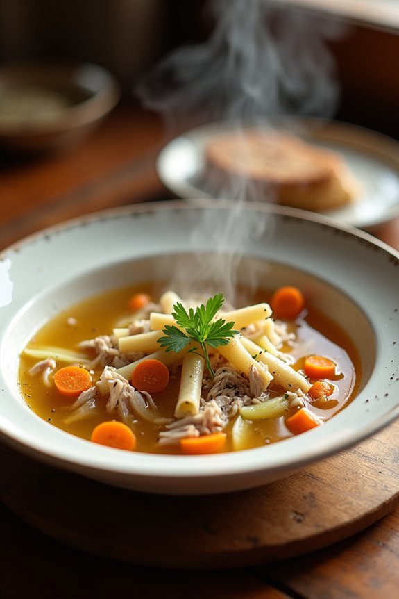 comforting turkey carcass soup