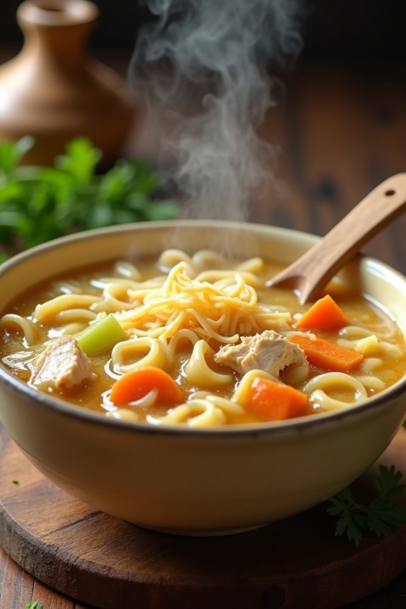 cozy chicken noodle soup recipe