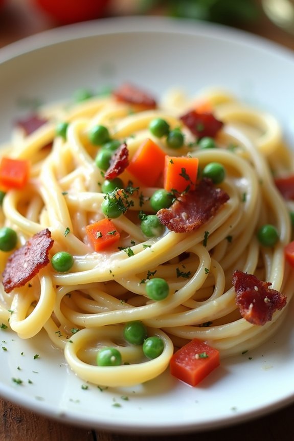 creamy bacon alfredo sauce