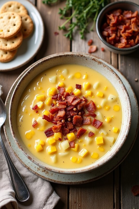 creamy bacon corn chowder