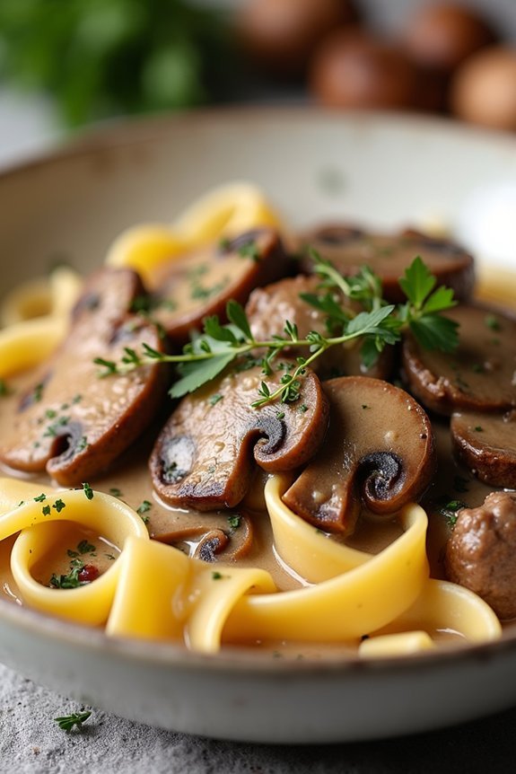creamy beef stroganoff recipe