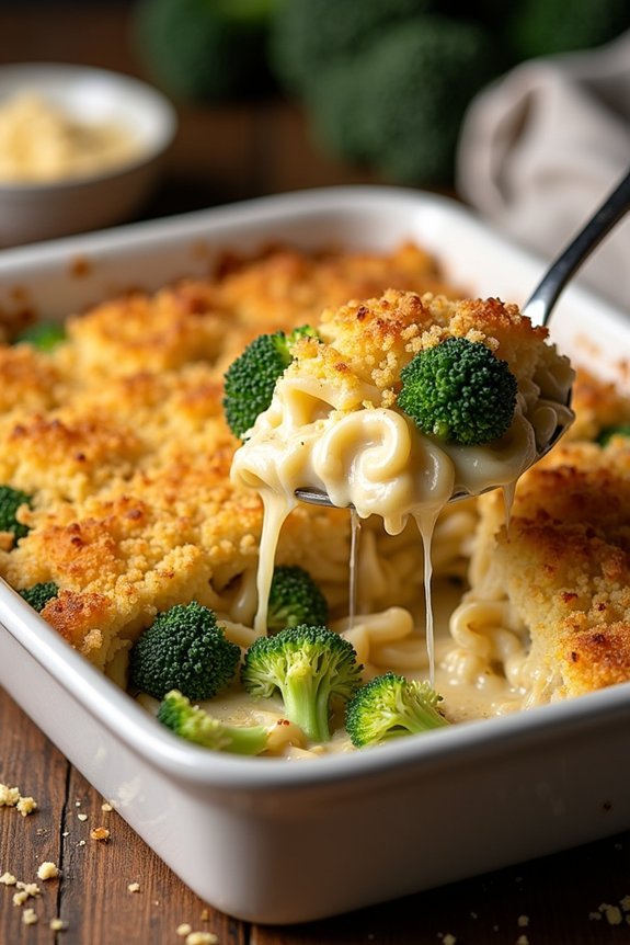 creamy broccoli chicken ziti