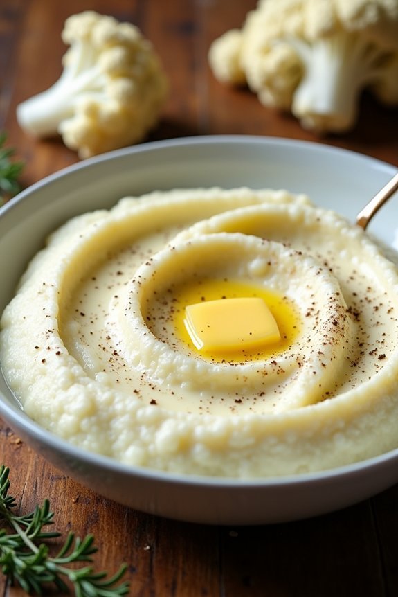 creamy cauliflower mashed potatoes