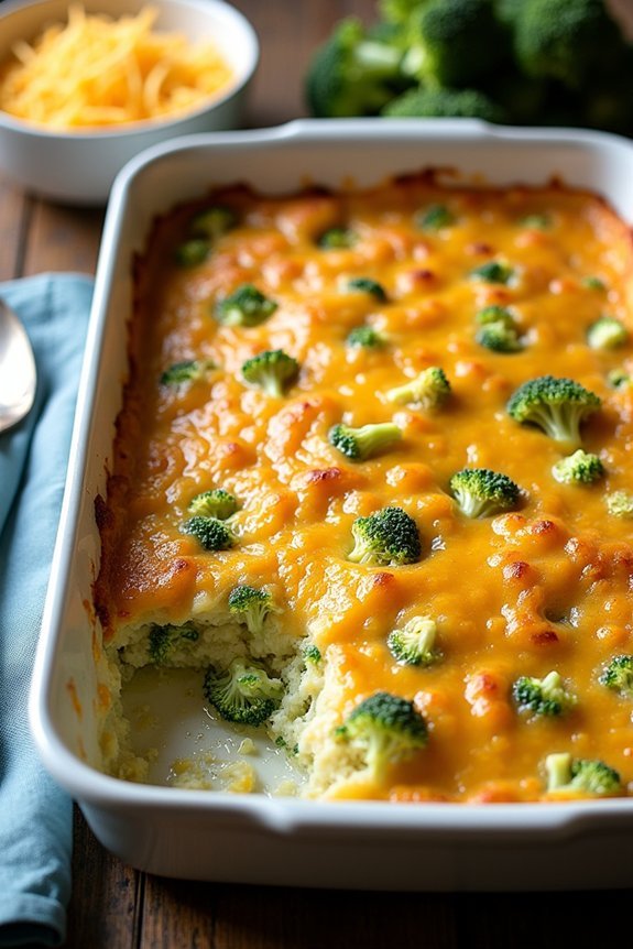 creamy cheesy broccoli casserole