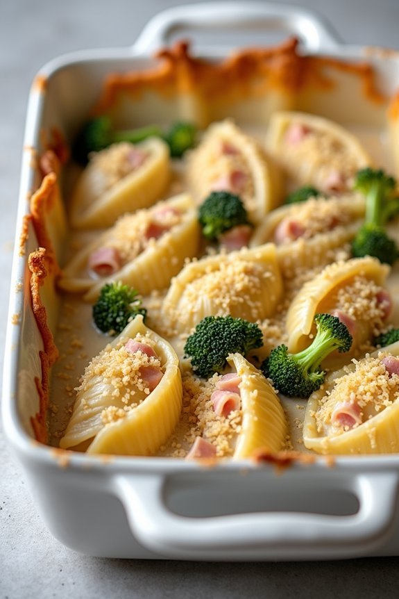 creamy cheesy pasta shells