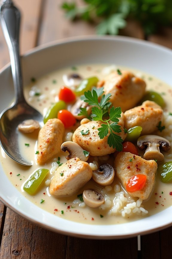 creamy chicken la king