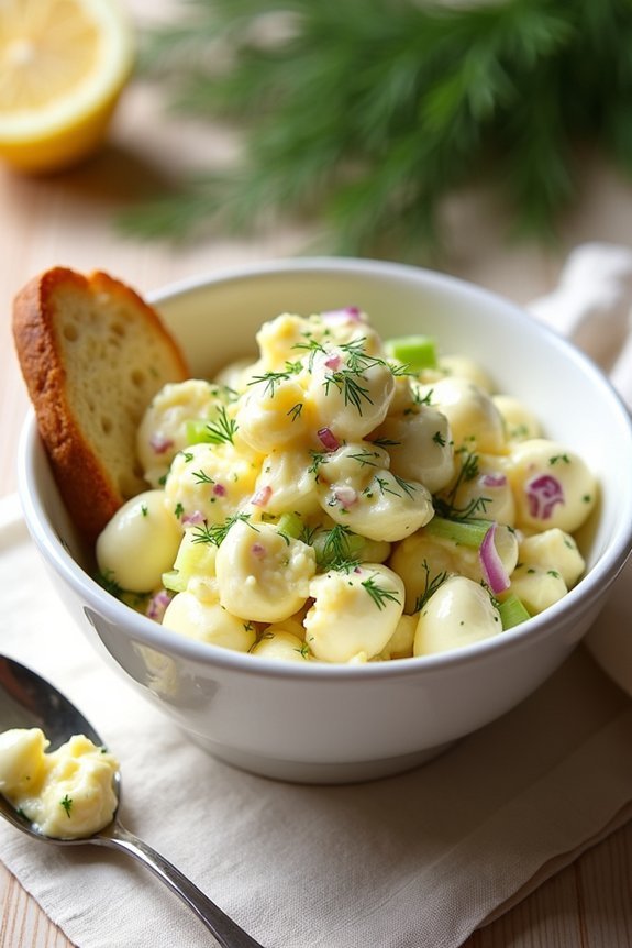 creamy dill egg salad