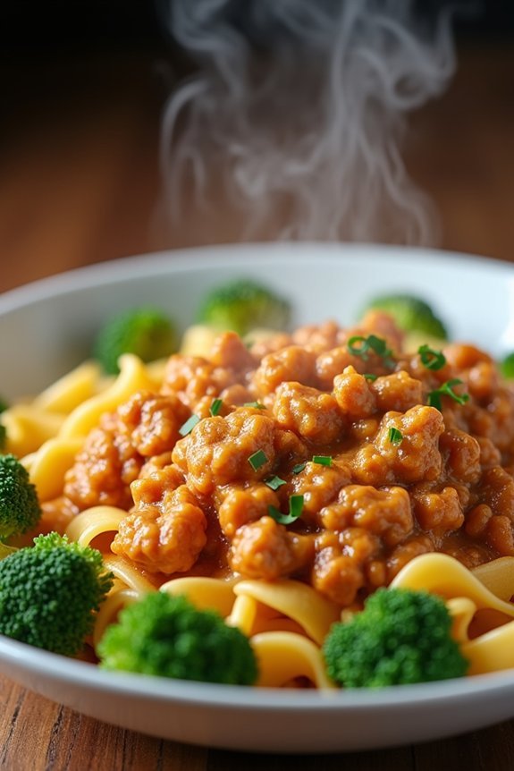 creamy ground turkey paprikash