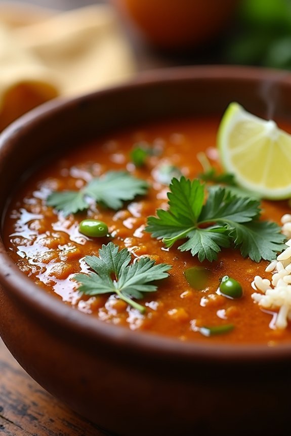 creamy lentils with spices