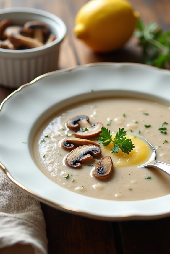 creamy mushroom soup recipe