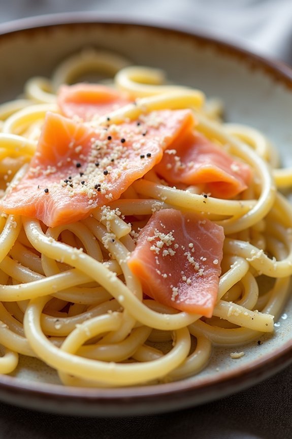creamy smoked salmon pasta