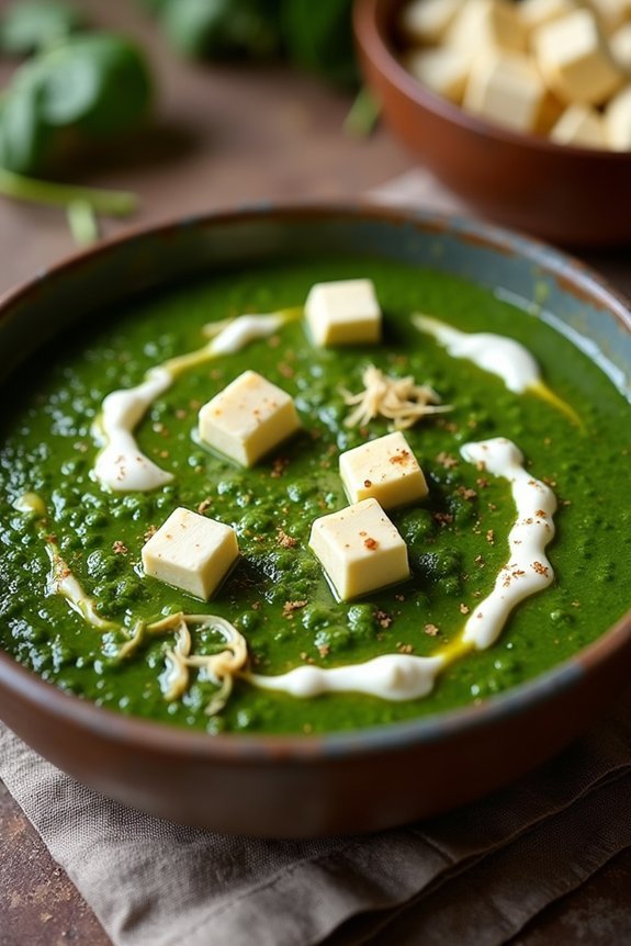 creamy spinach paneer delight