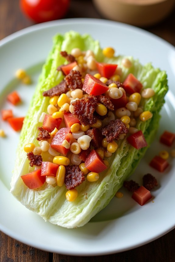 crisp iceberg wedge salad