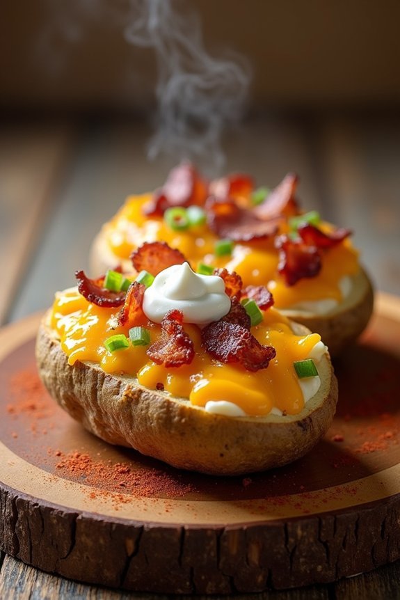 crispy bacon twice baked potatoes