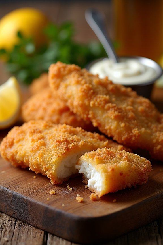 crispy beer battered fried fish