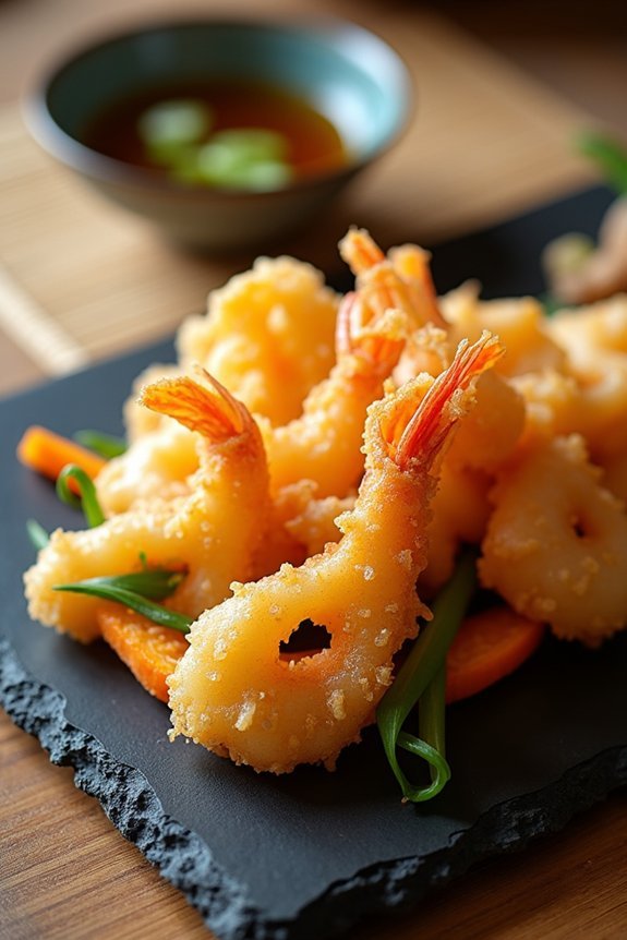 crispy golden tempura preparation