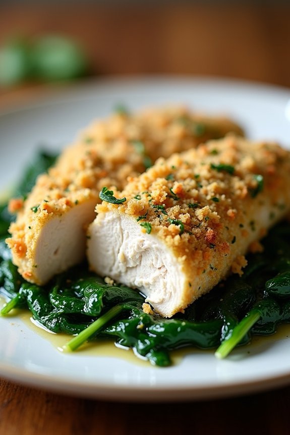 crispy herb stuffed chicken recipe