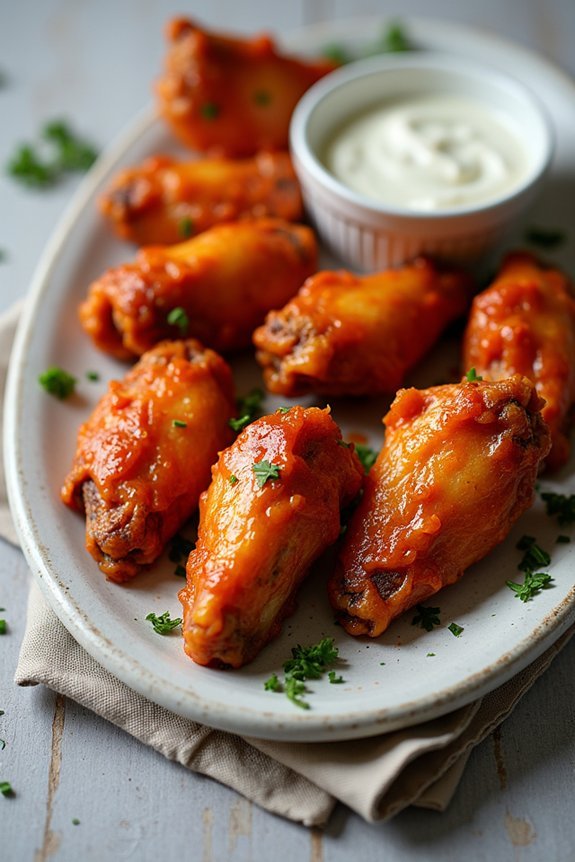 crispy juicy air fryer wings