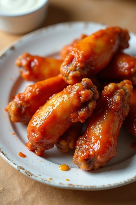 crispy marinated buffalo wings