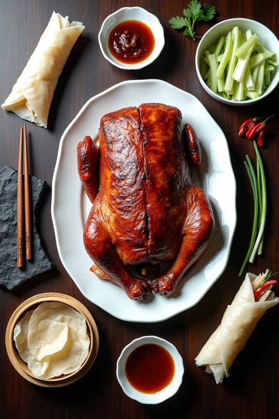 crispy peking duck preparation