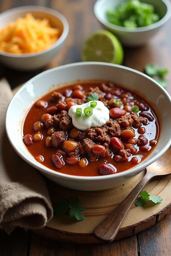crockpot chili with beef