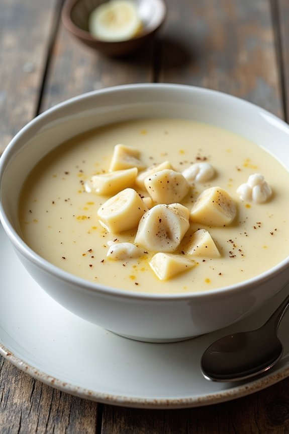 decadent buttery crab soup