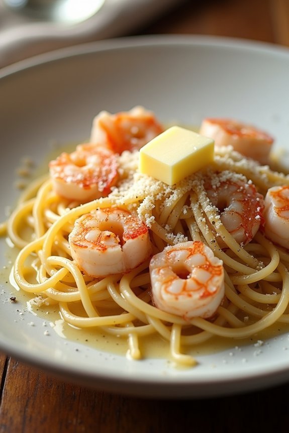 garlic butter seafood pasta