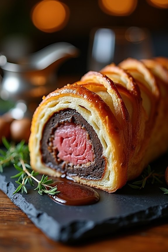 golden beef wellington recipe