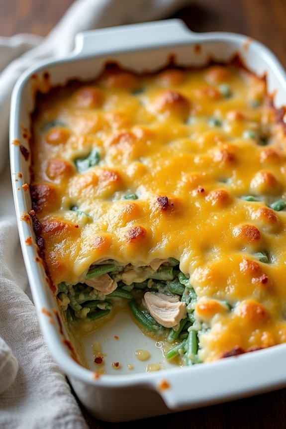 gooey chicken green bean casserole