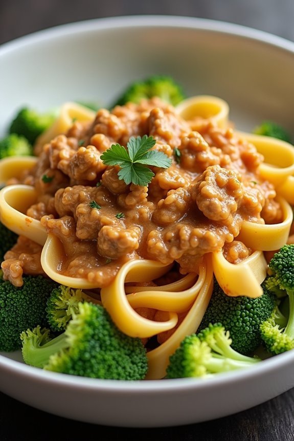 ground turkey paprikash noodles