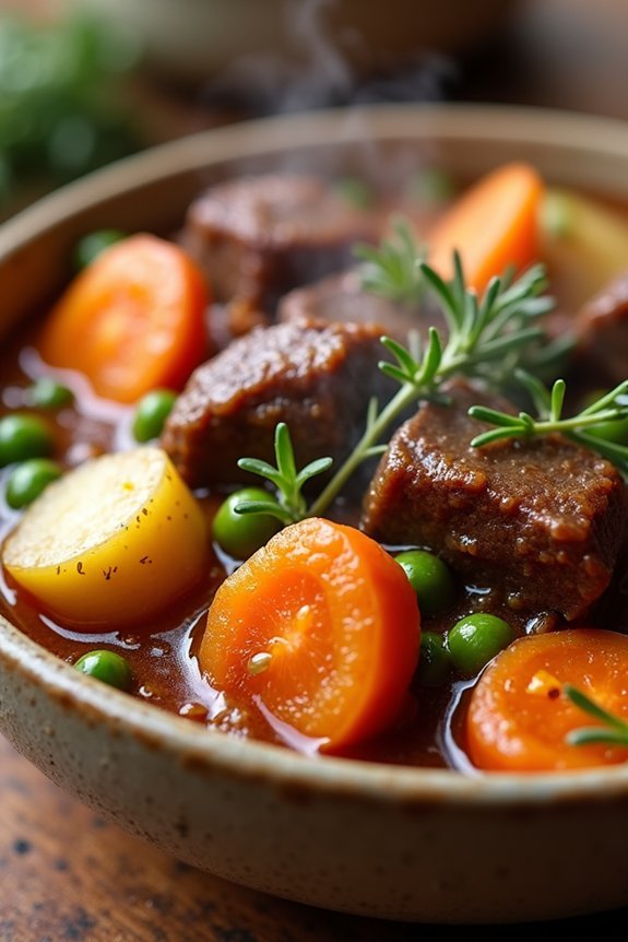 hearty beef and venison stew