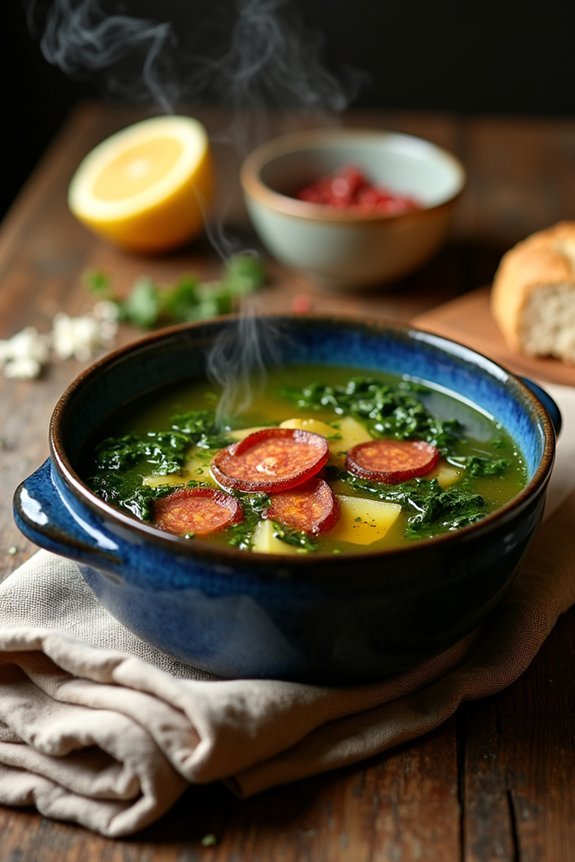 hearty caldo verde soup