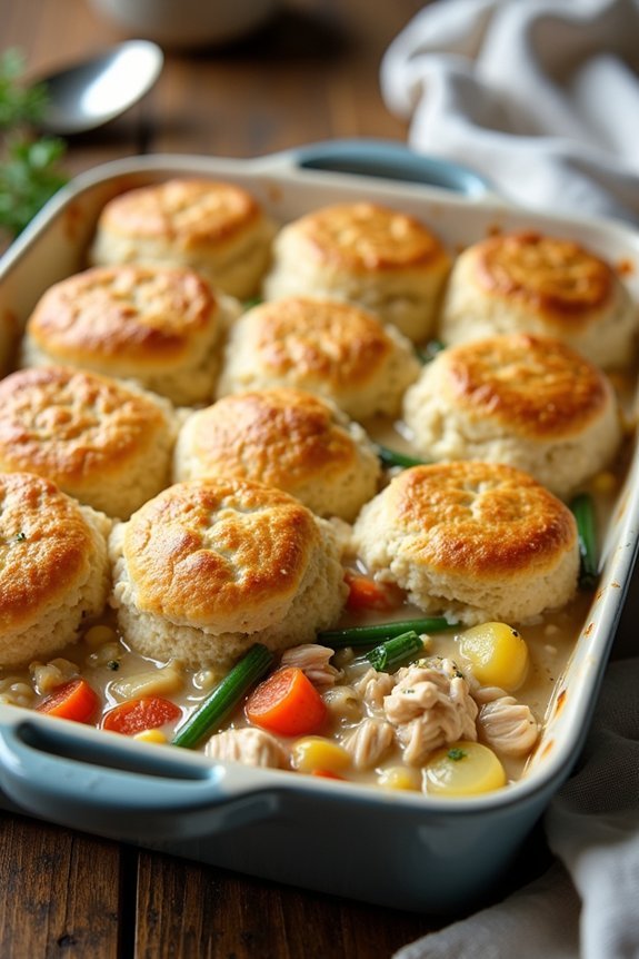 hearty chicken and biscuits