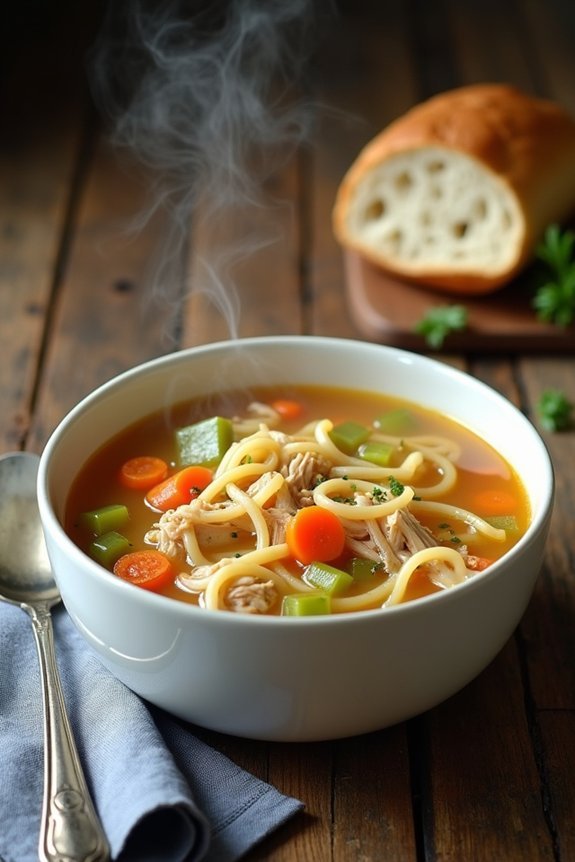 hearty chicken noodle soup
