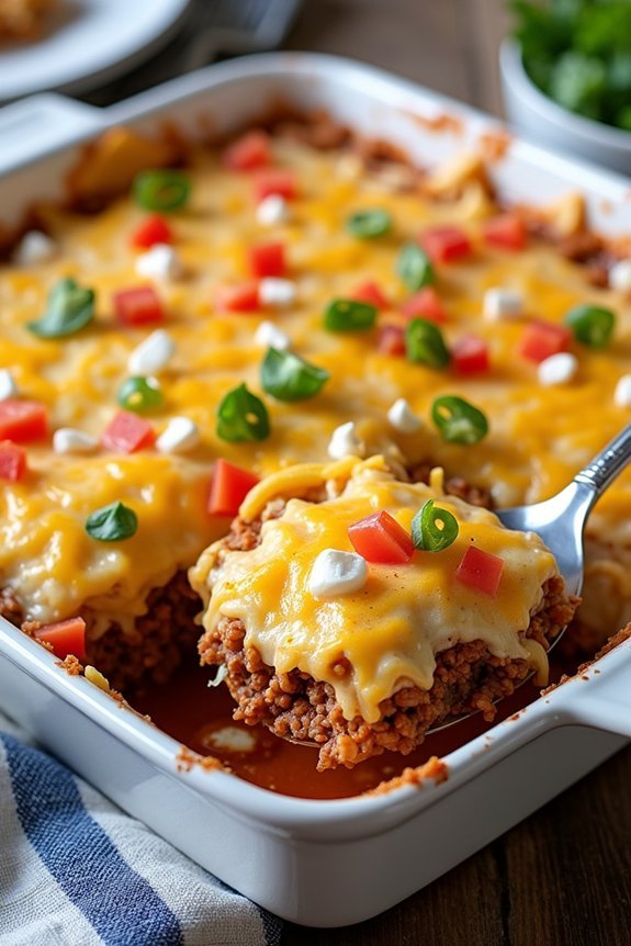 hearty family taco casserole