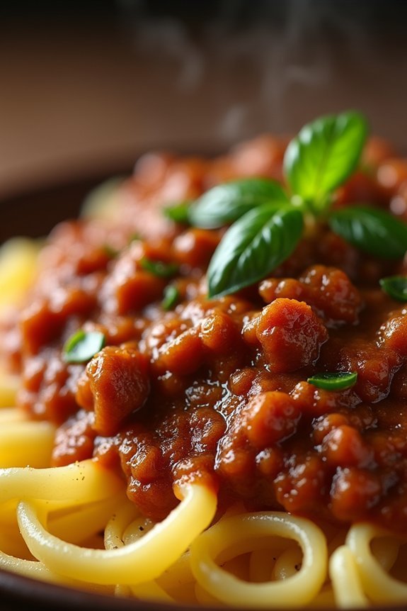 hearty meat sauce recipe
